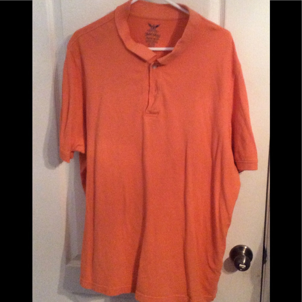 Orange polo shirt
